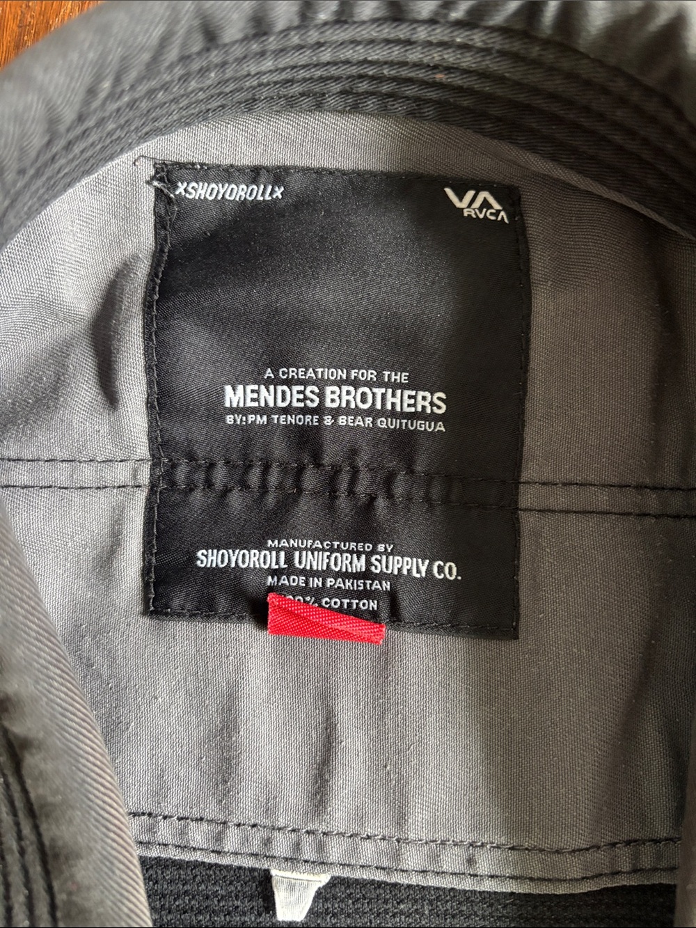 Shoyoroll x RVCA Black Brazilian Jiu-Jitsu Gi with Logo Patches size A2 - Picture 2 of 7